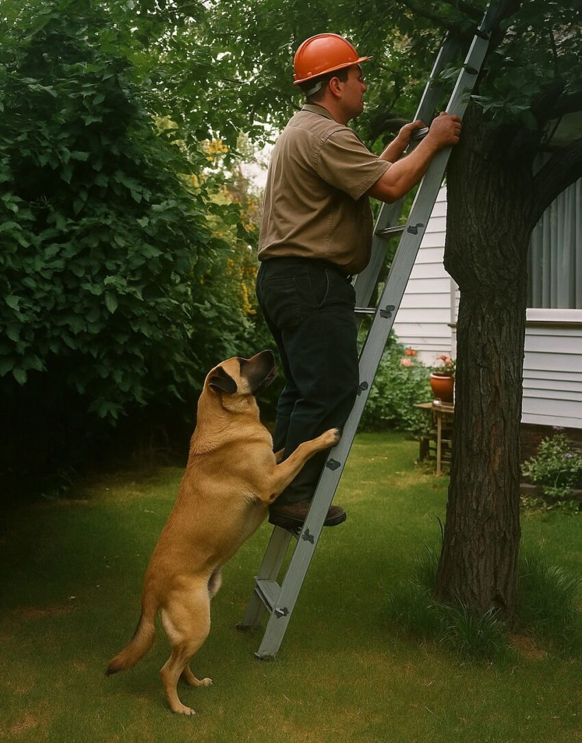i-went-up-the-ladder,-but-my-dog-grabbed-my-trousers—and-it-saved-my-life